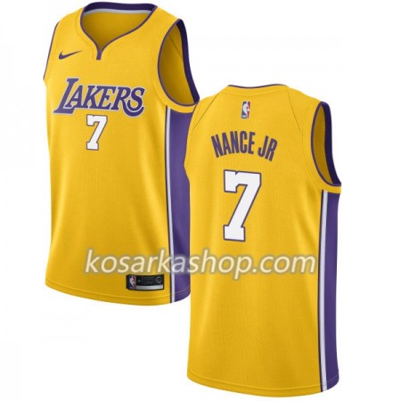 Dres Los Angeles Lakers Larry Nance Jr 7 Nike 2017-18 Zlato Swingman